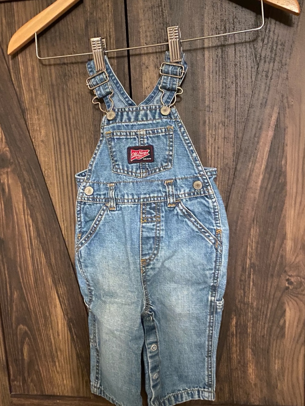 Y2K Old Navy  Classic  Denim Overalls - Blue